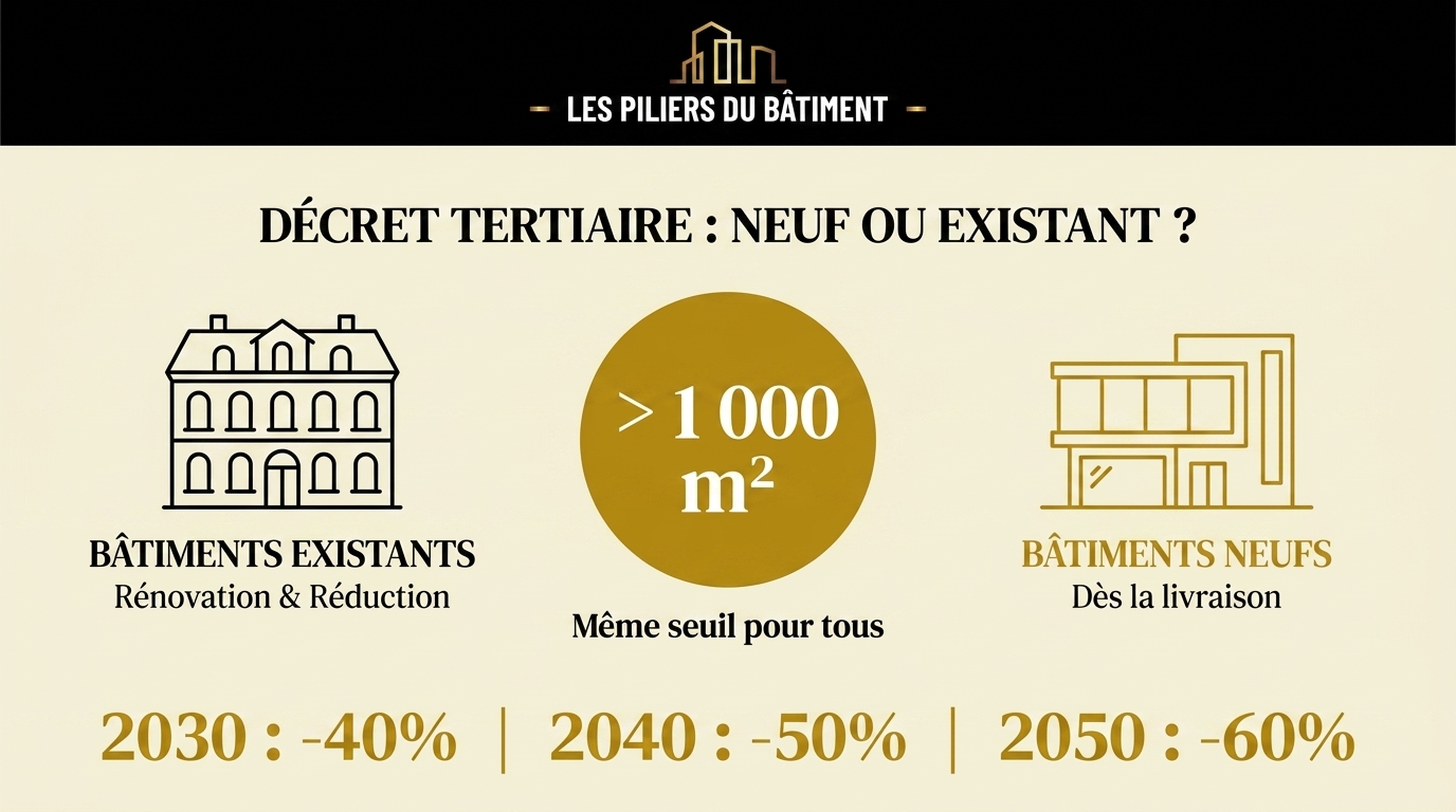 1 — DÉCRET TERTIAIRE  NEUF OU EXISTANT