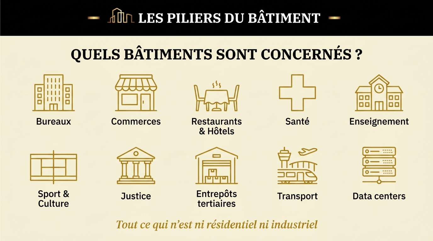 3 — Types de bâtiments concernés