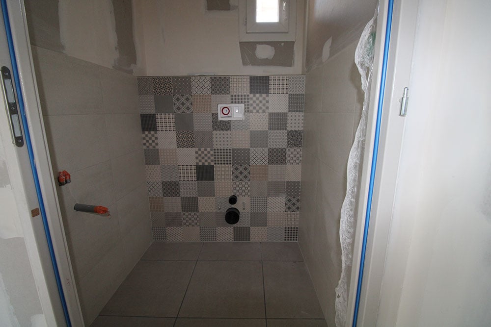 Rénovation toilettes dans une maison à Villefranche