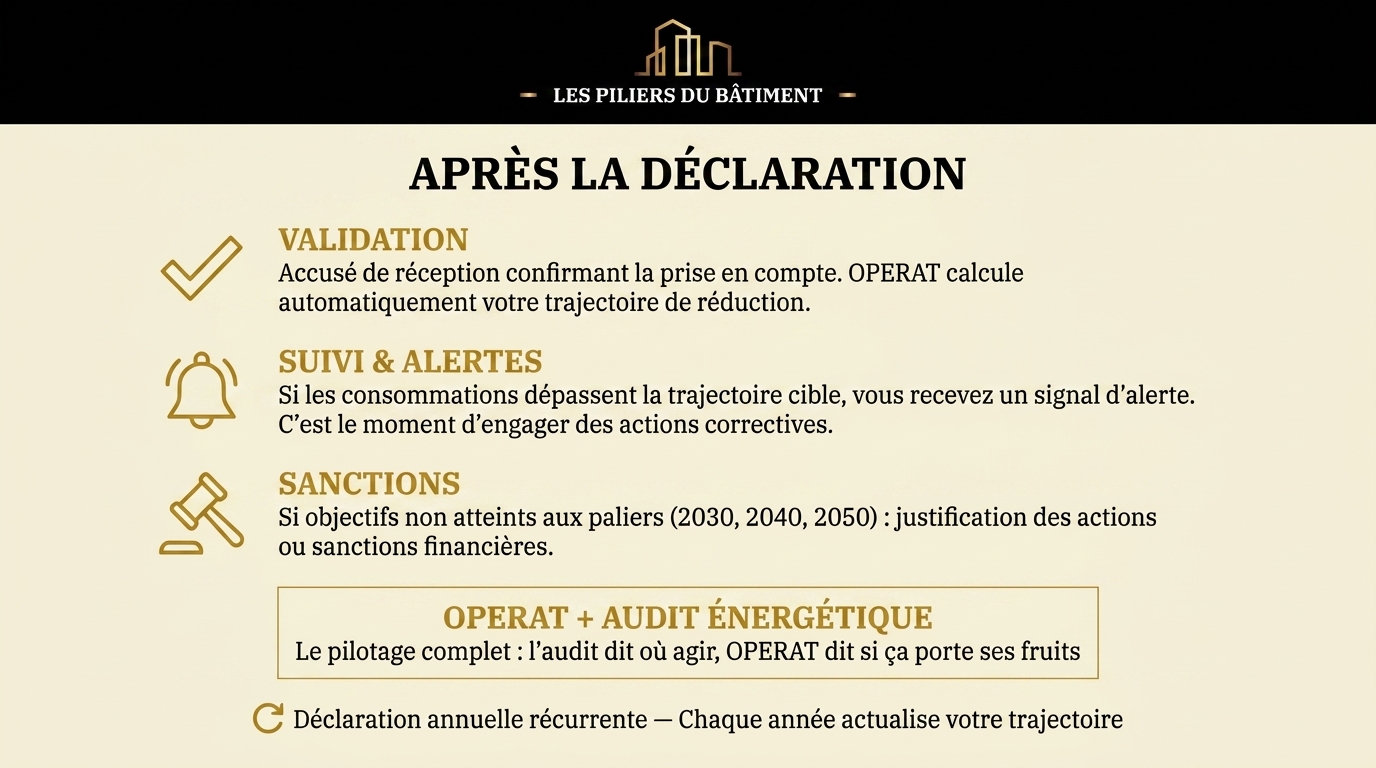 Que se passe-t-il après la déclaration