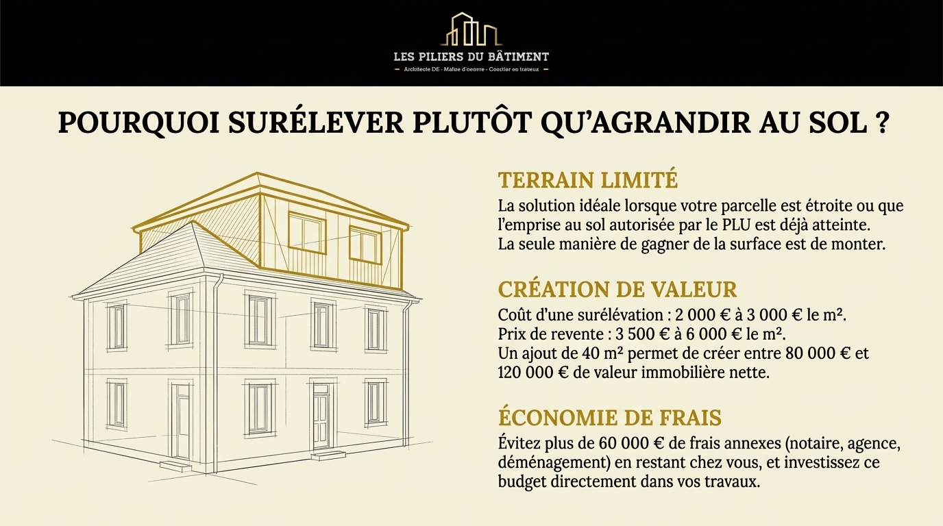 avantages de surélever sa maison