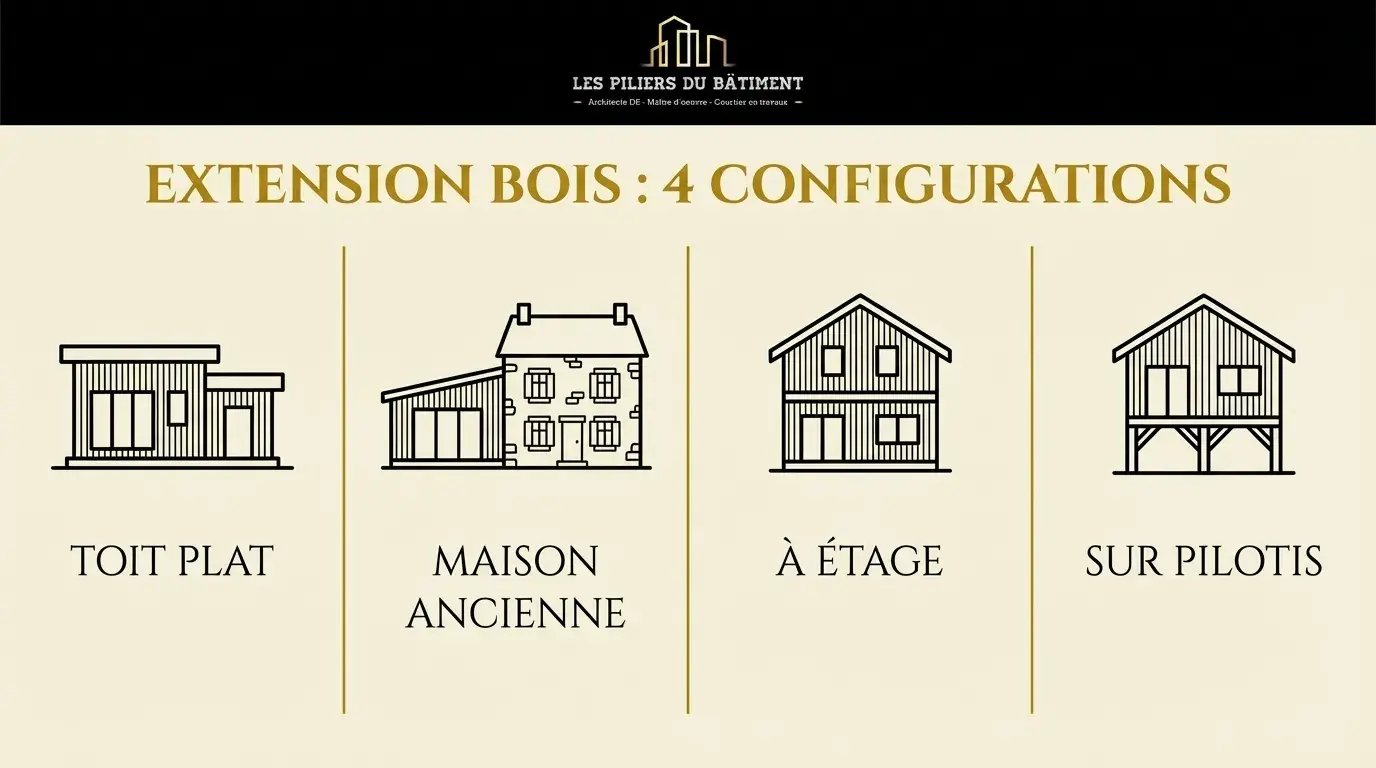configurations d'extension de maison en bois