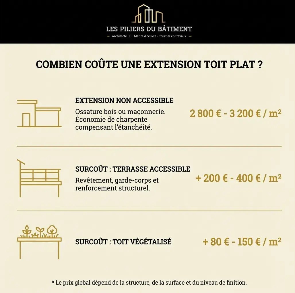 cout extension toit plat maison lyon