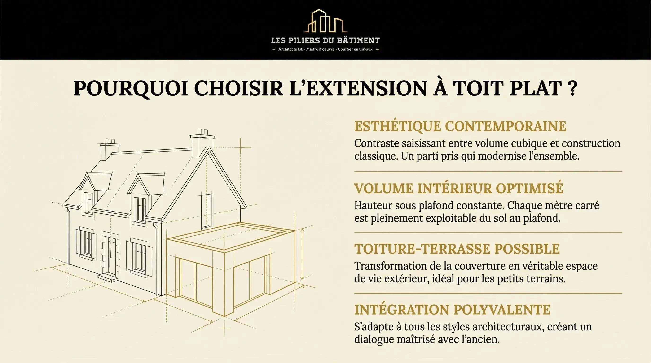 pourquoi choisir lextension maison à toit plat