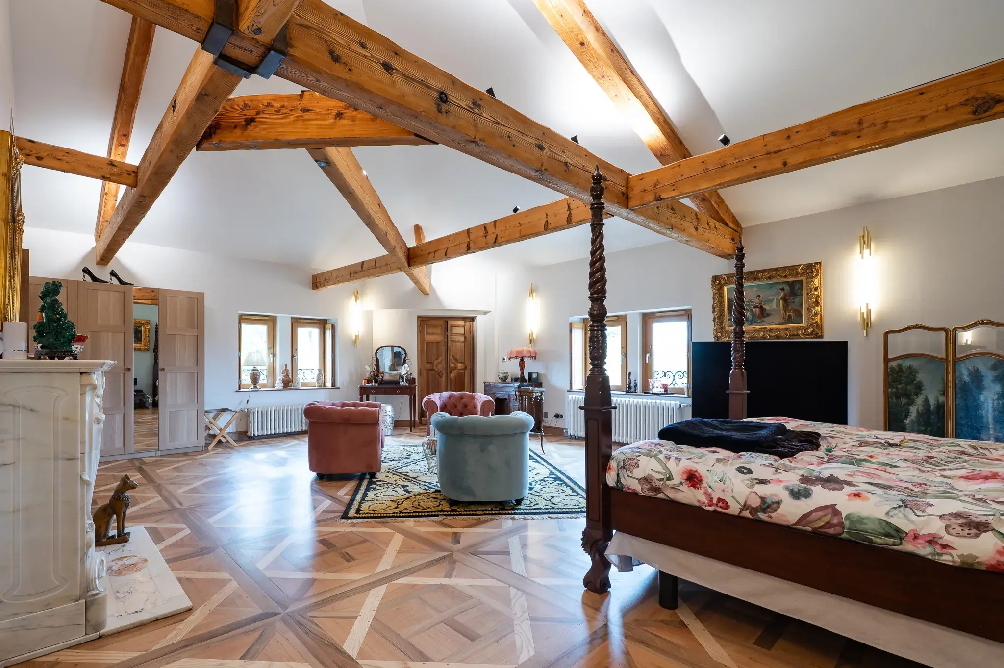 Rénovation du dernier étage d’un château