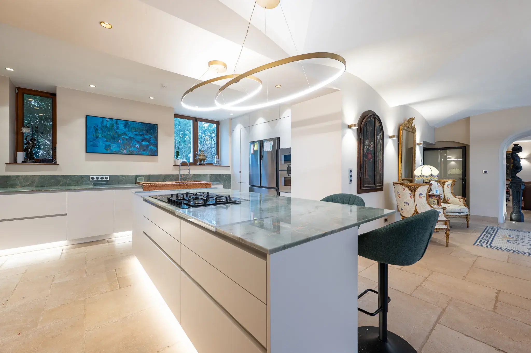 Rénovation de la cuisine d'un château