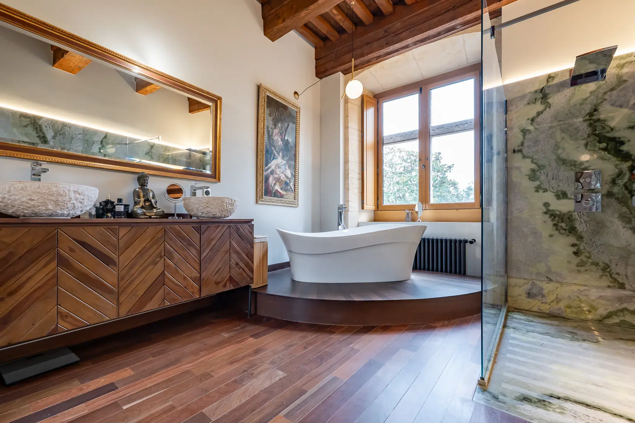 Rénovation de la salle de bain d'un château