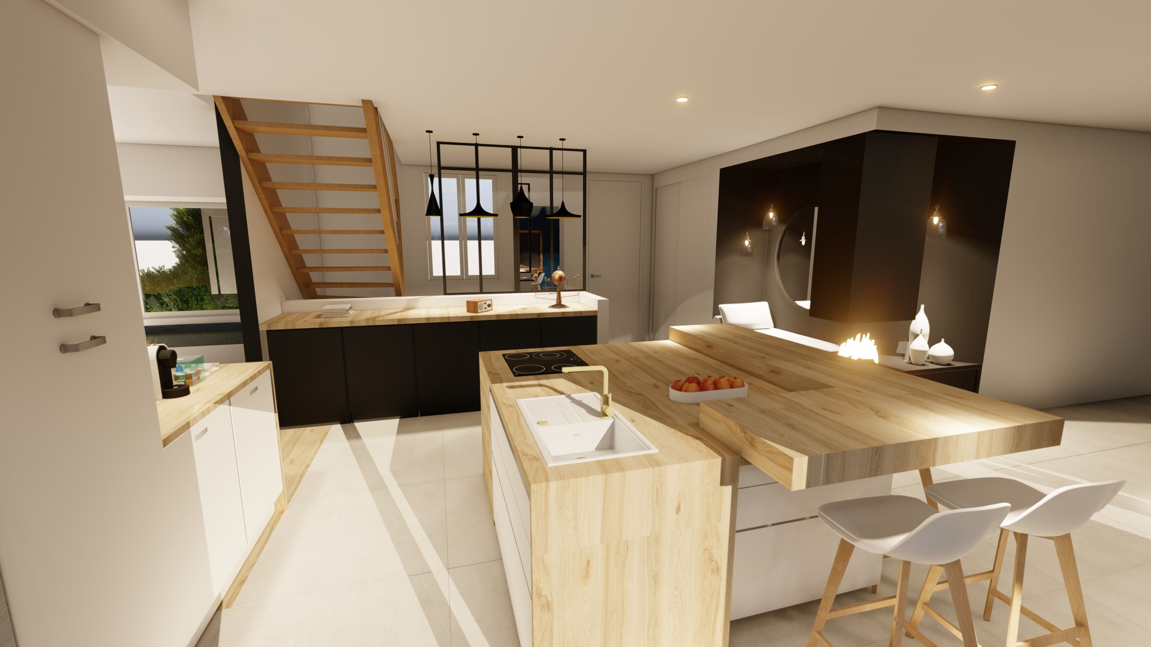 Plans d'aménagement d'un garage en salon