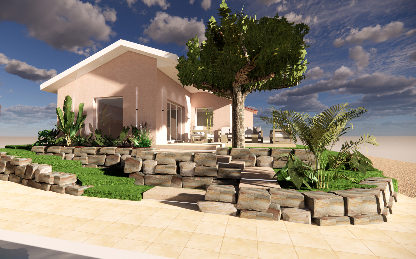 Vue 22 Extension cuisine 20m²